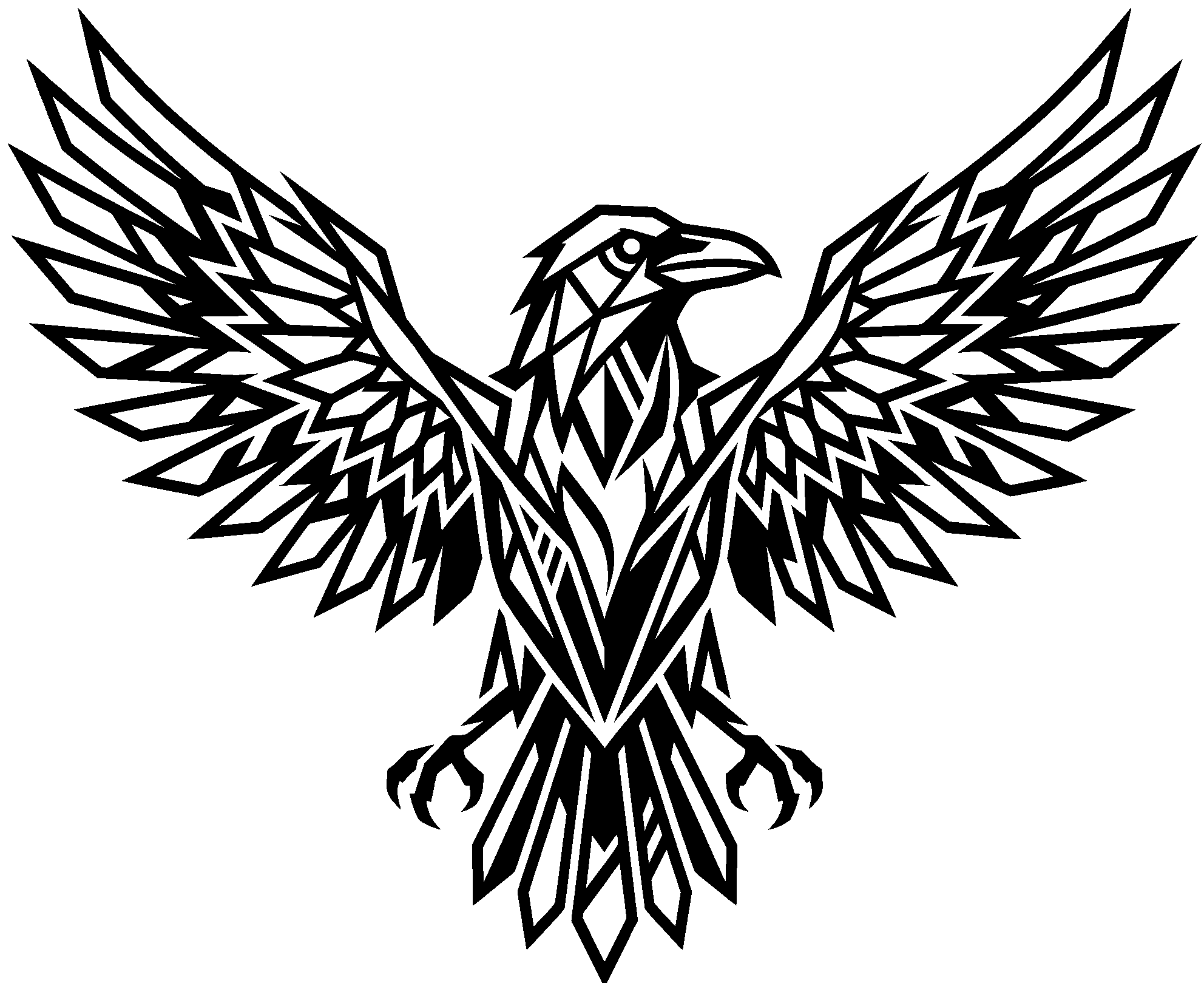 علامة الطائر الهندسية لمدونة Xenosophia